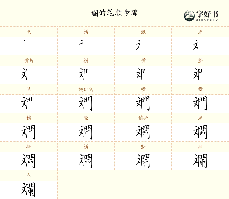 斕
