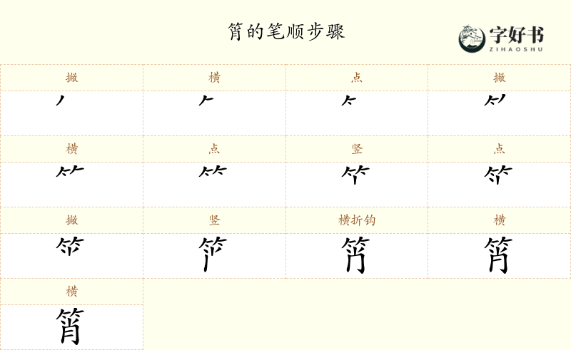 筲