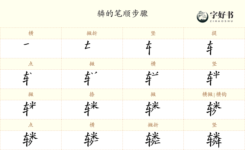 辚
