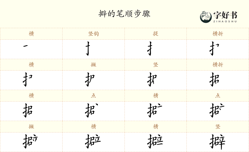 擗