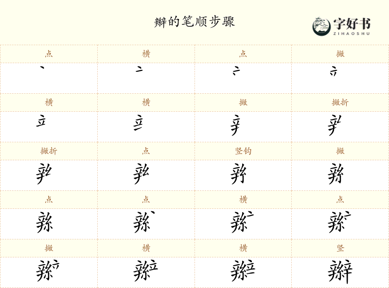 辮