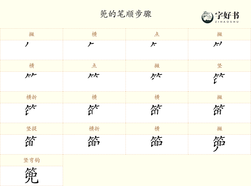 篼