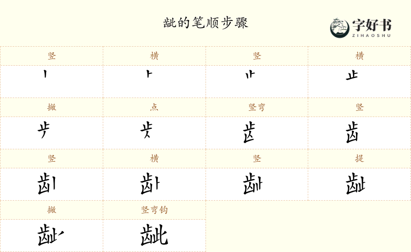龇