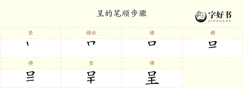呈