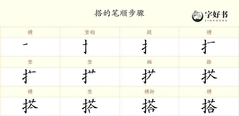 搭