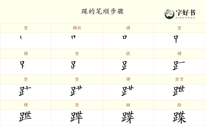 蹀