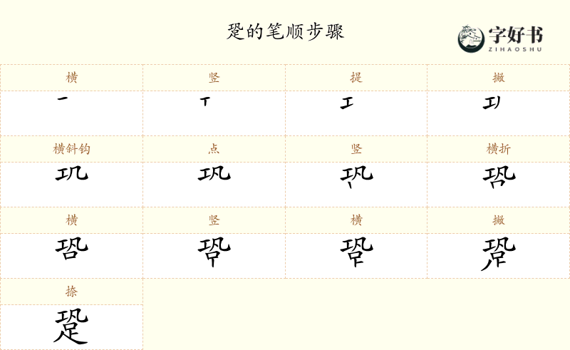 跫