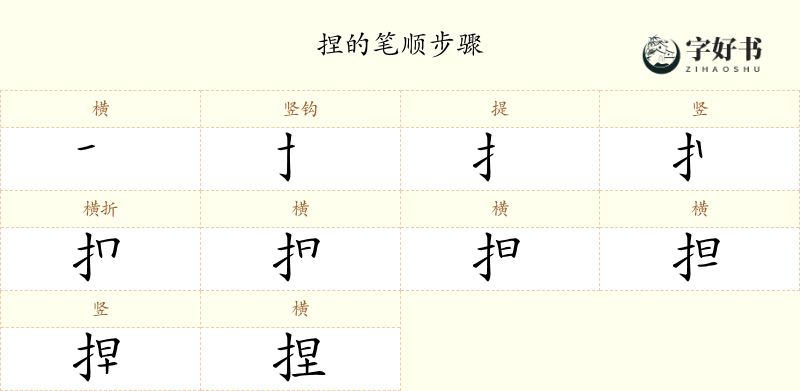 捏