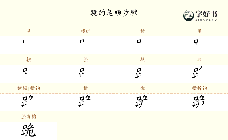 跪