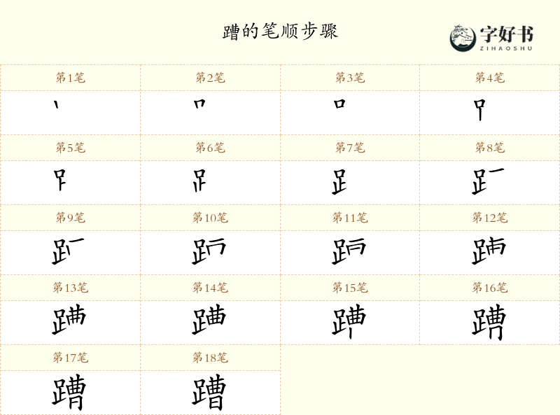 蹧