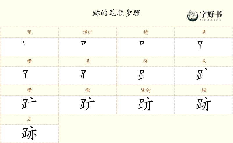 跡