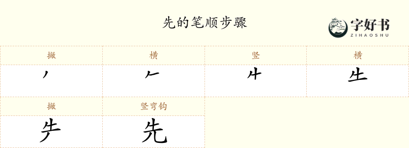 先