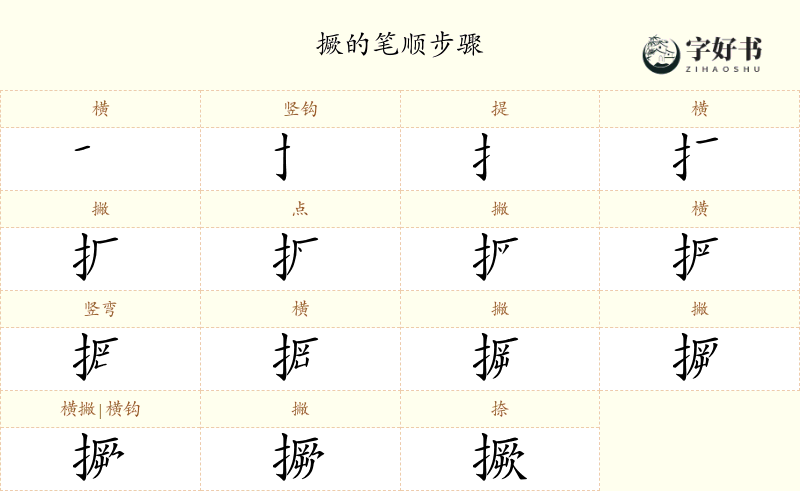撅