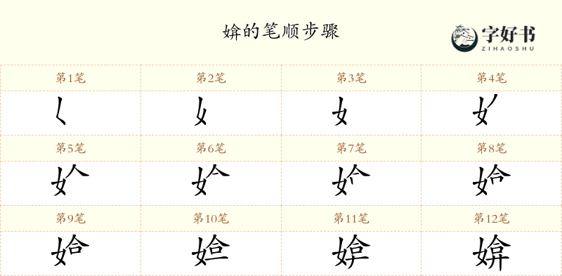 媕
