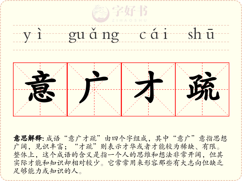 意广才疏