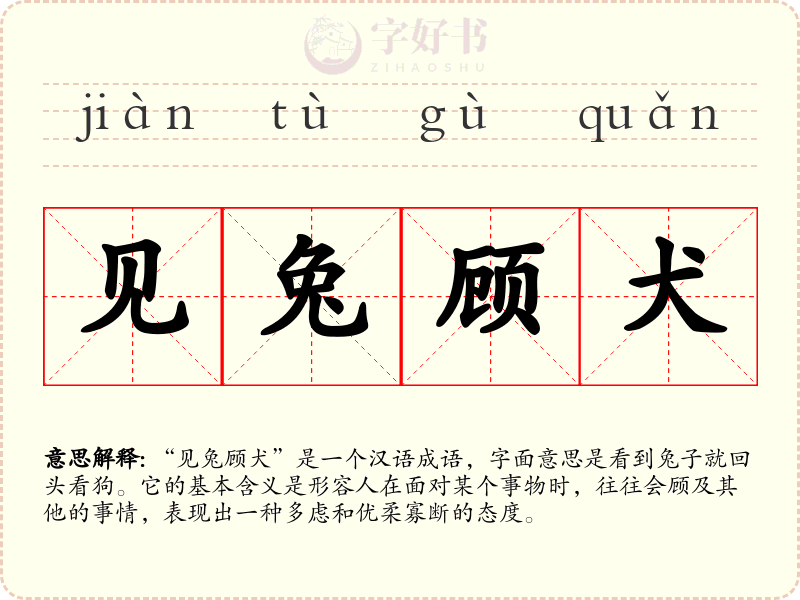 见兔顾犬
