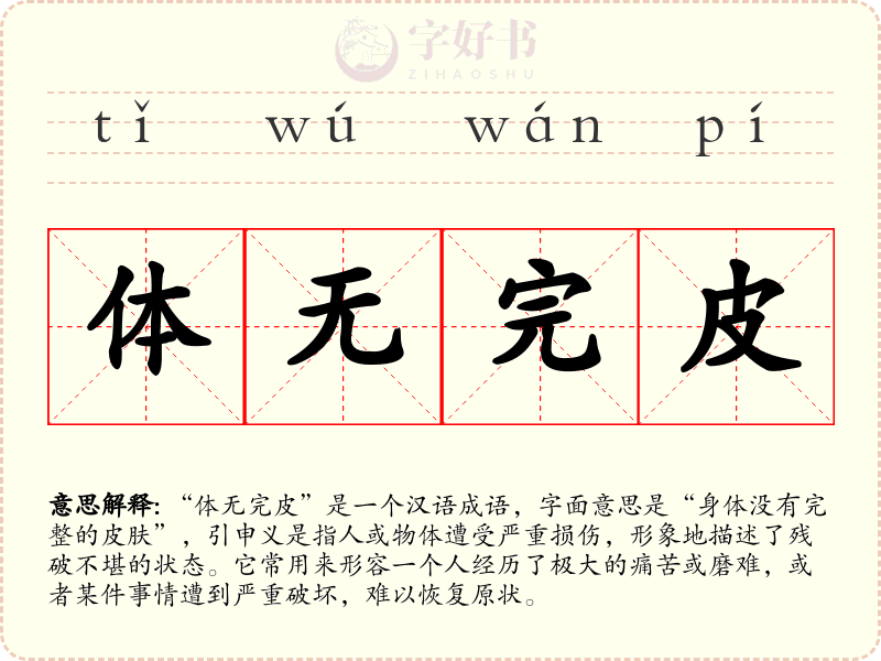 体无完皮