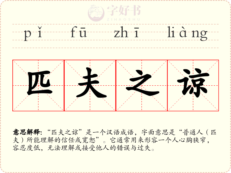 匹夫之谅
