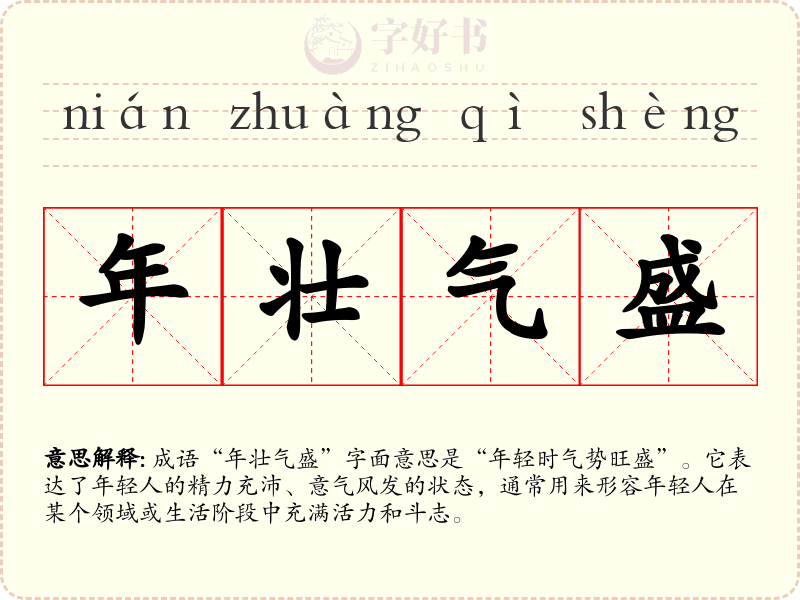 年壮气盛