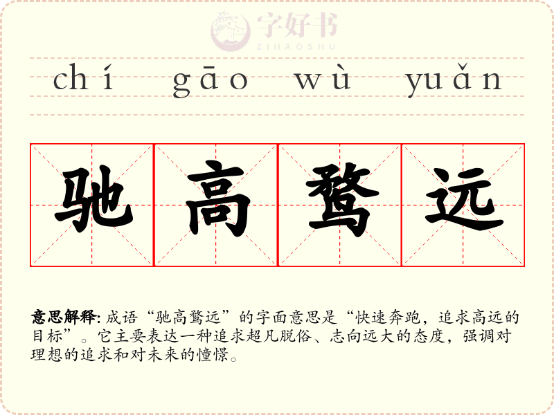 驰高鹜远