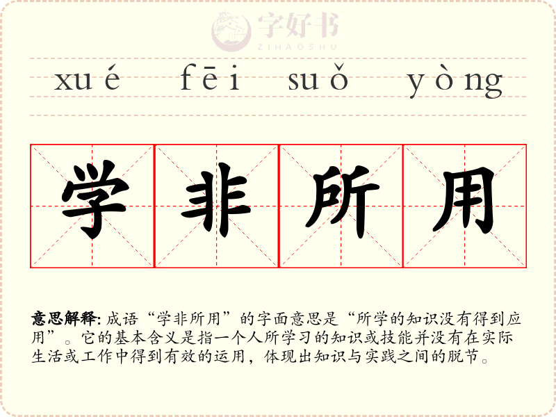学非所用