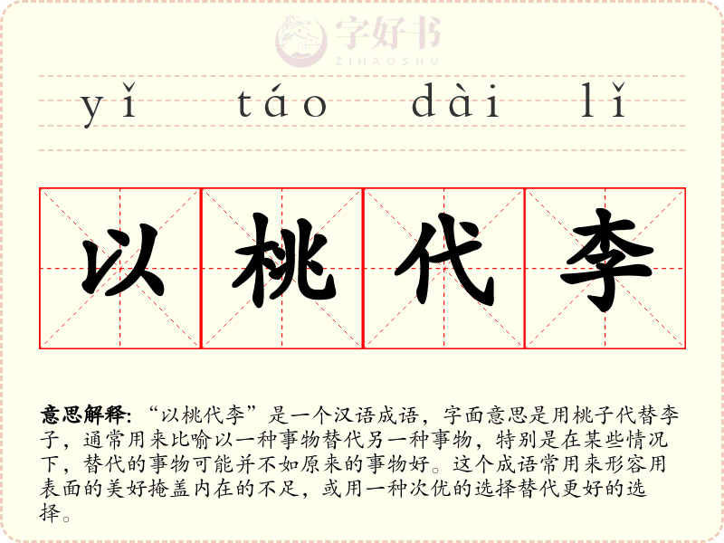 以桃代李