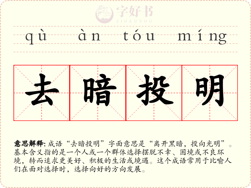 去暗投明