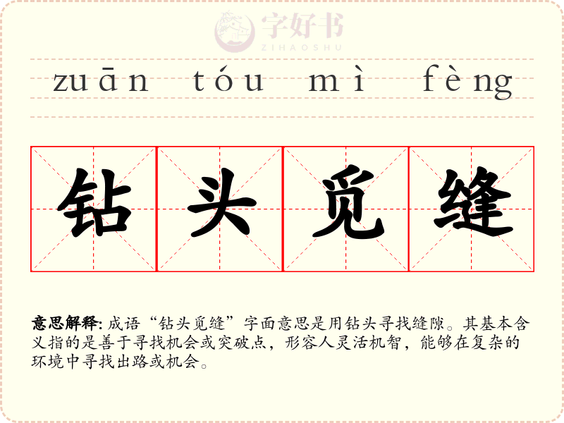 钻头觅缝