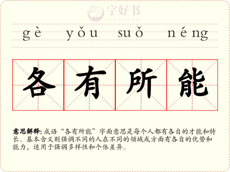 各有所能