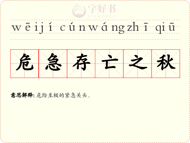 危急存亡之秋