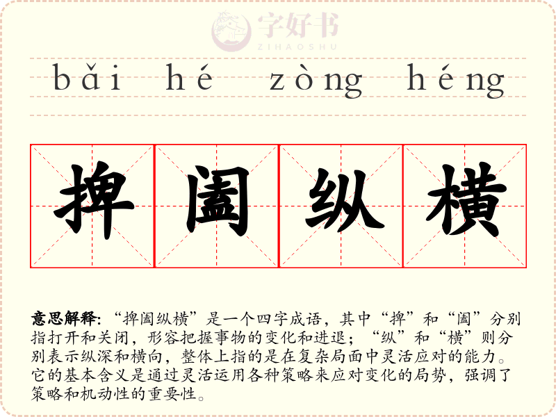 捭阖纵横