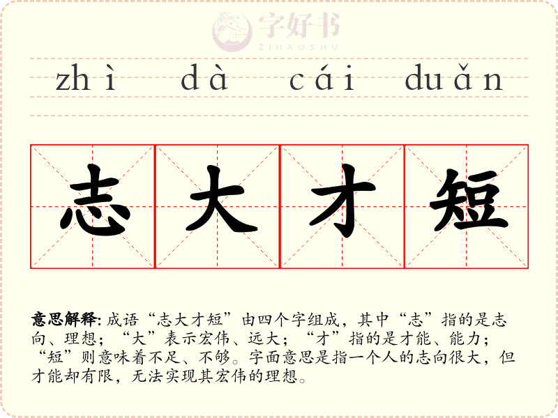 志大才短