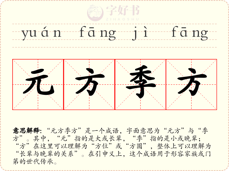 元方季方