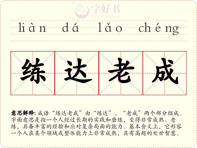 练达老成