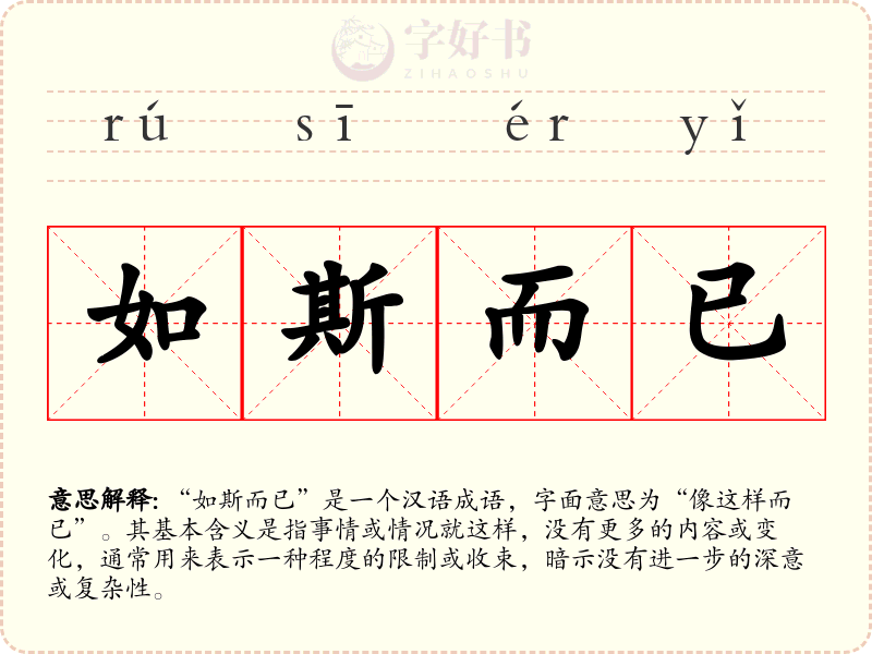 如斯而已