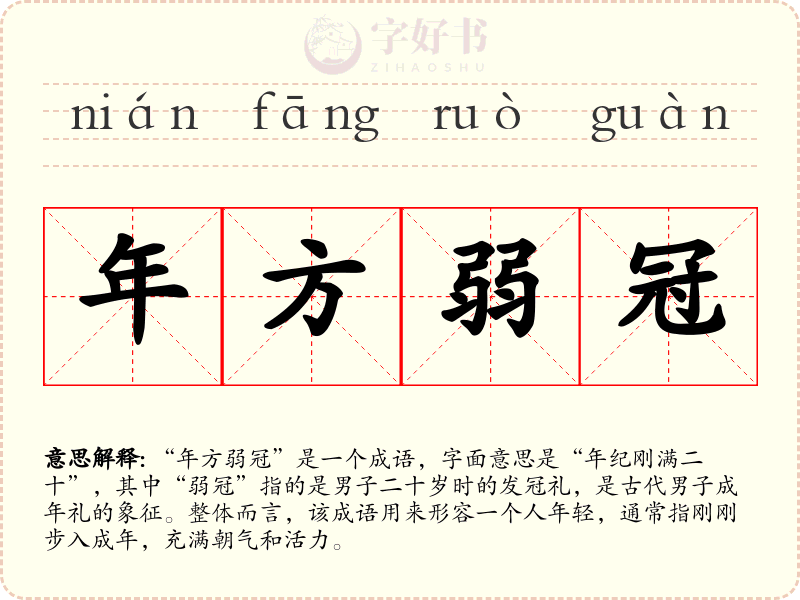 年方弱冠