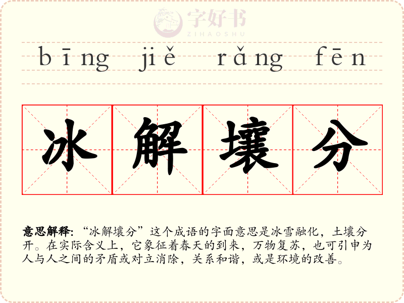 冰解壤分