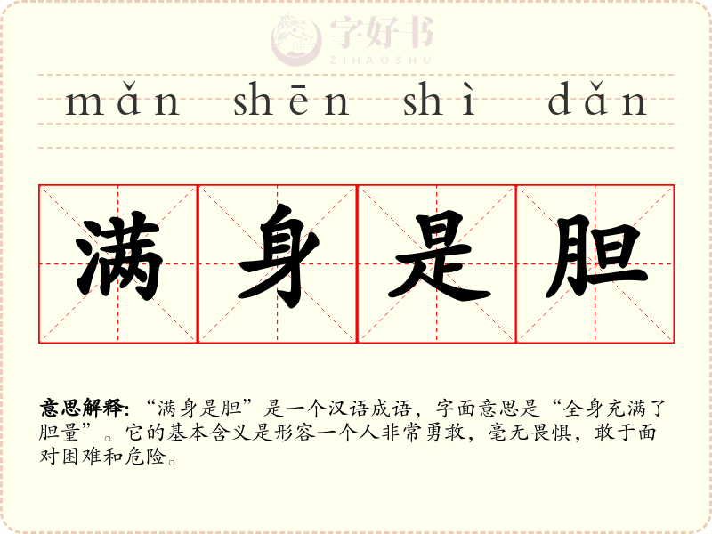 满身是胆
