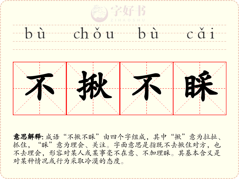 不揪不睬