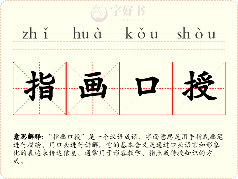指画口授
