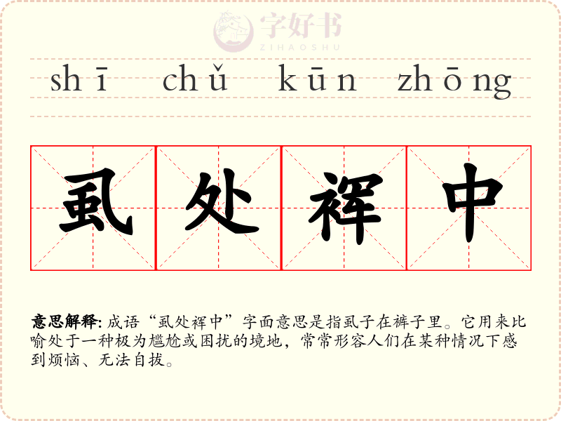 虱处裈中