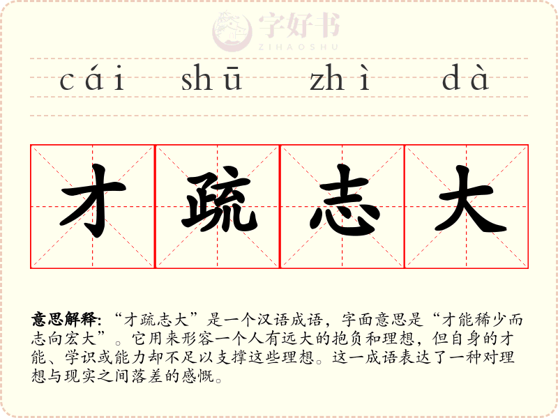 才疏志大