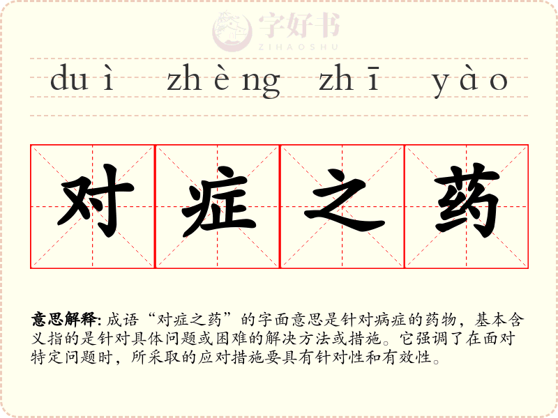 对症之药