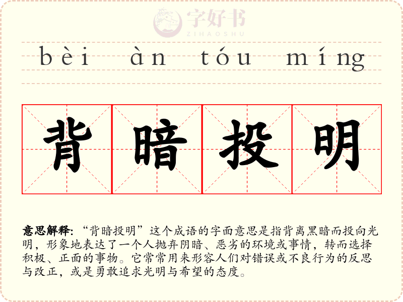 背暗投明
