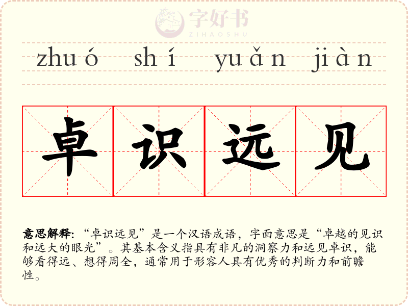 卓识远见