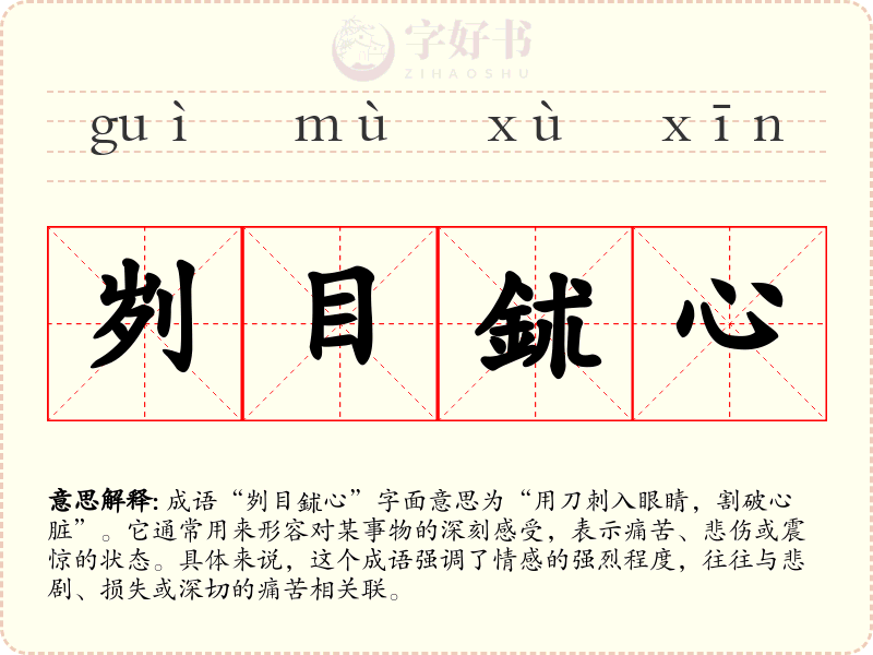 刿目鉥心