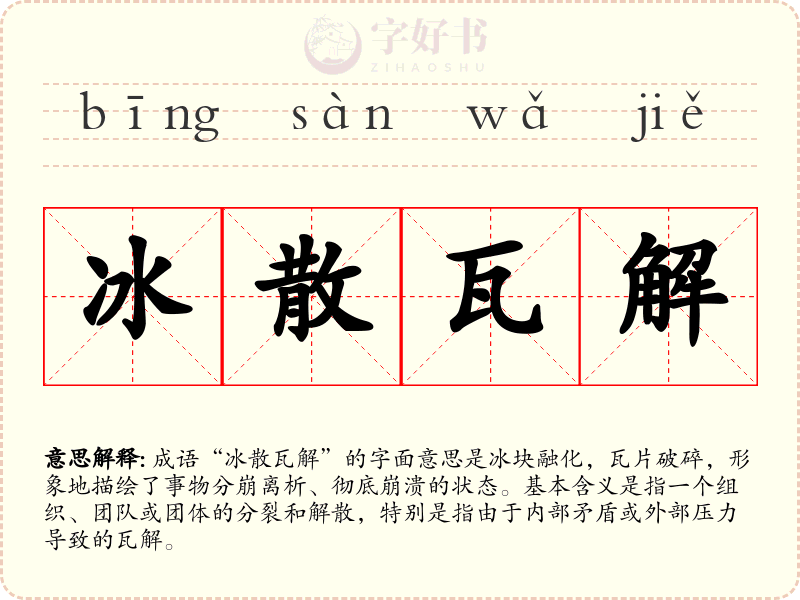 冰散瓦解