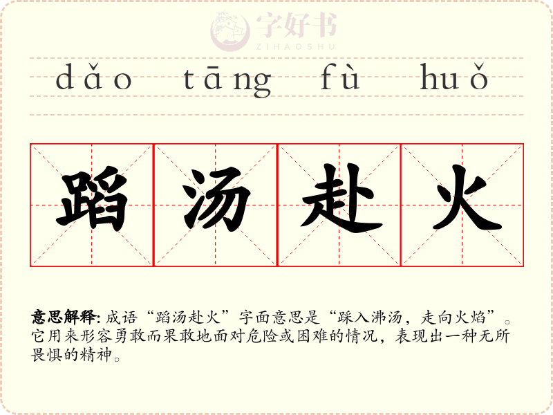 蹈汤赴火