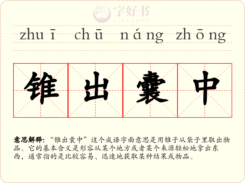 锥出囊中