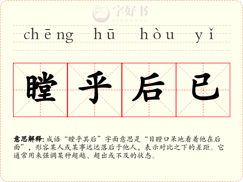 瞠乎后已